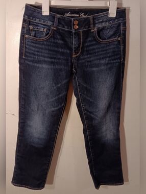 American Eagle Outfitters - Women's Stretch Jeans - Dark Blue - Sz 10